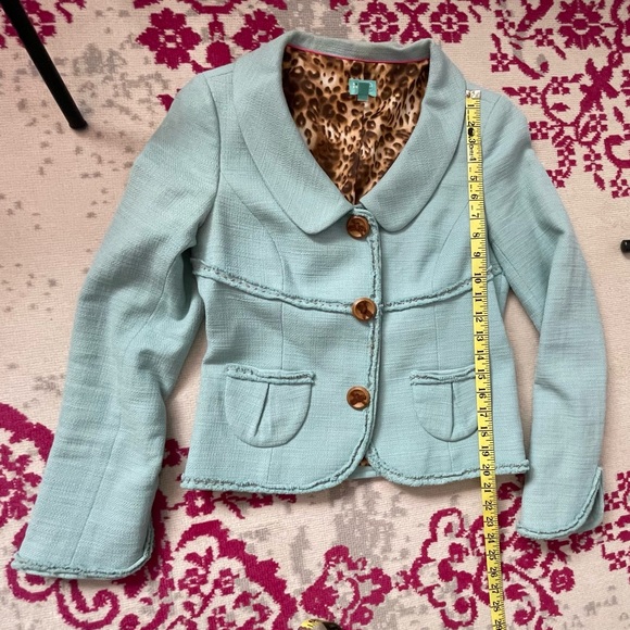 Classiques Entier Robin’s Egg Blue Blazer with Button/Snaps - Picture 10 of 14